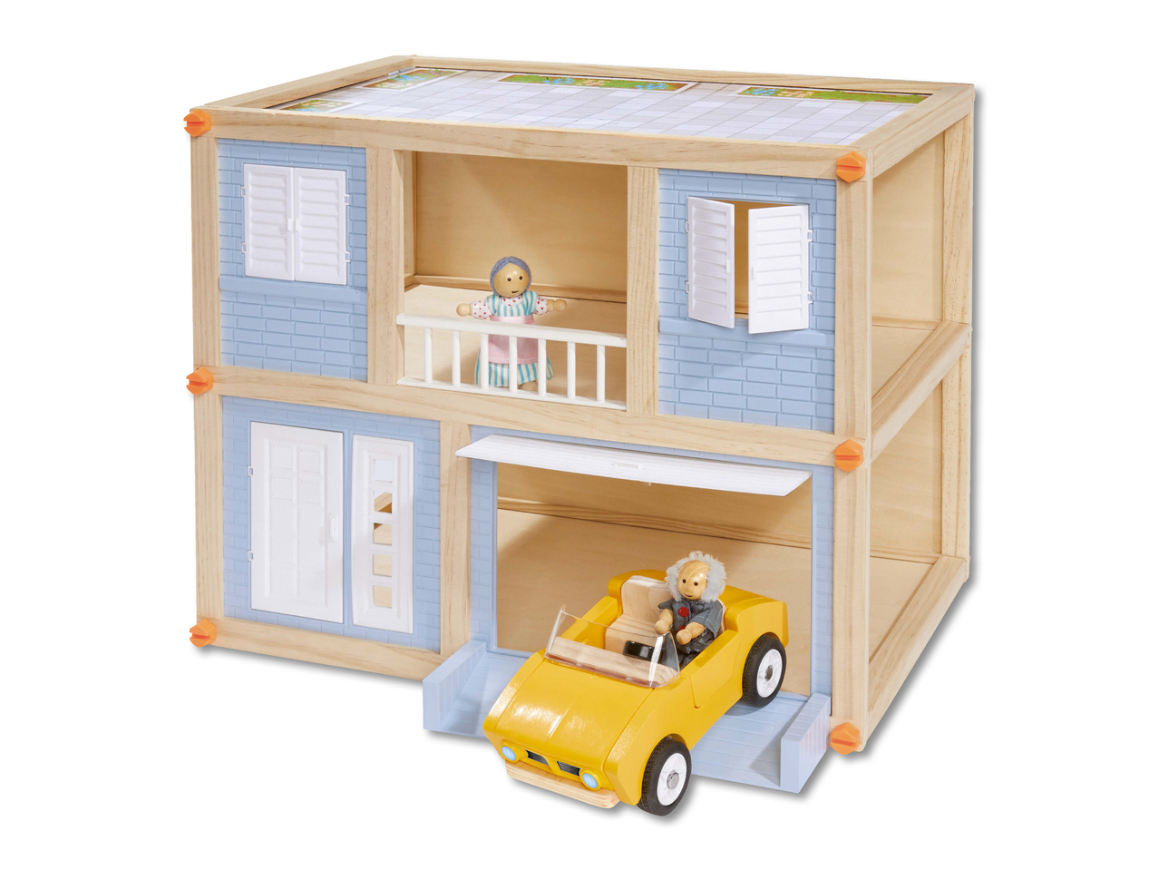 Maison de poupées city, 10 pièces