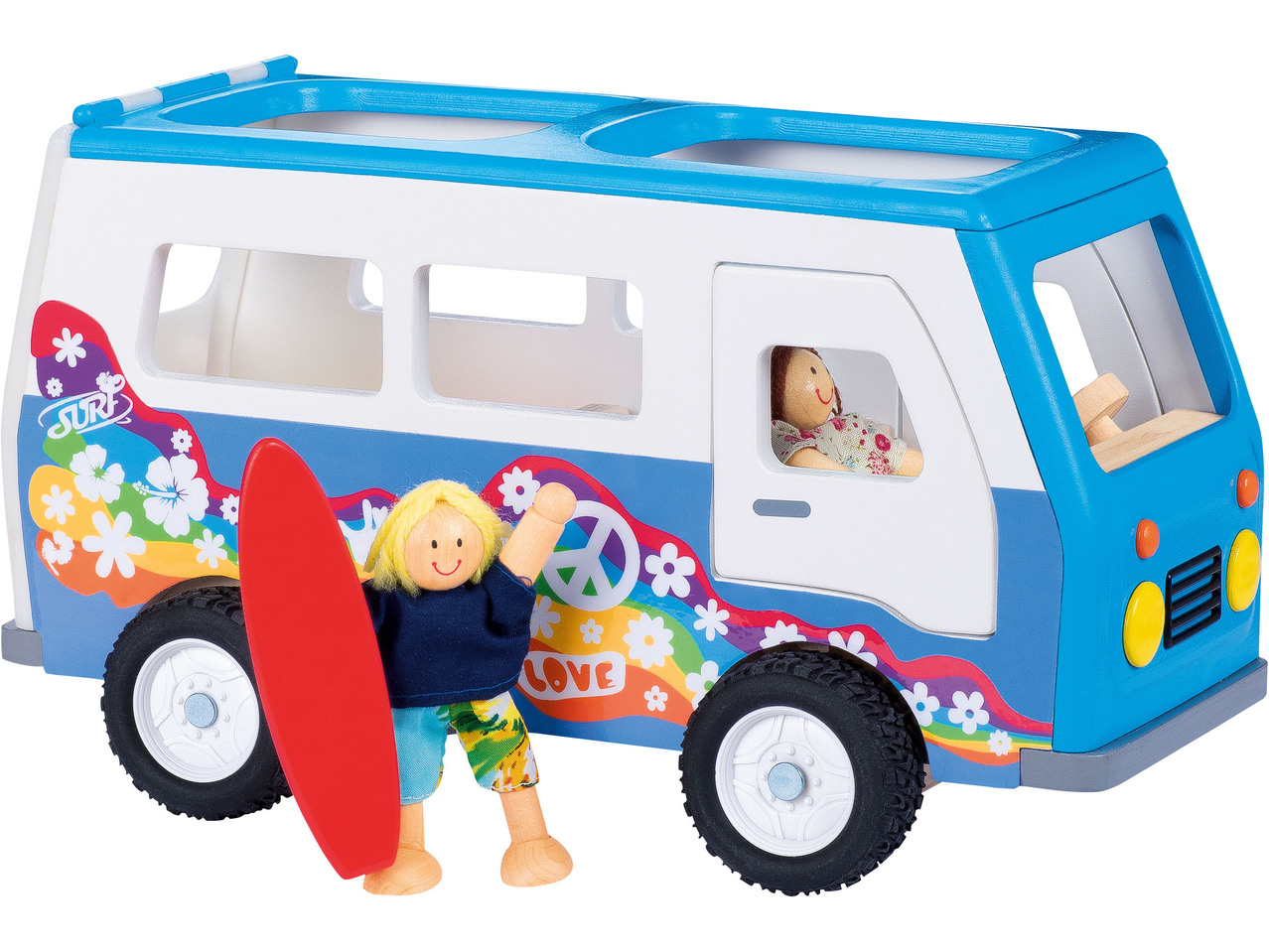 Wooden Vehicle with People