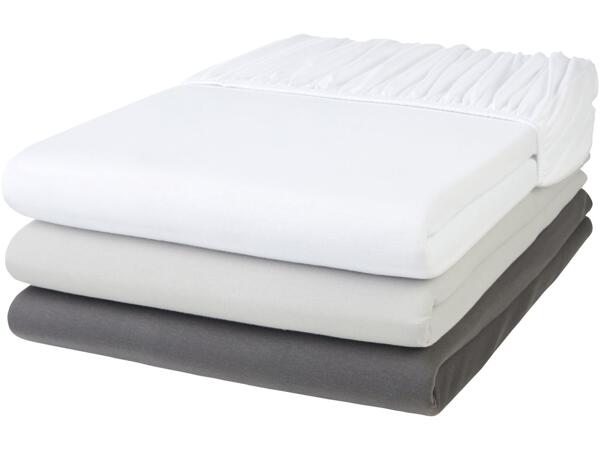 Double jersey fitted sheet