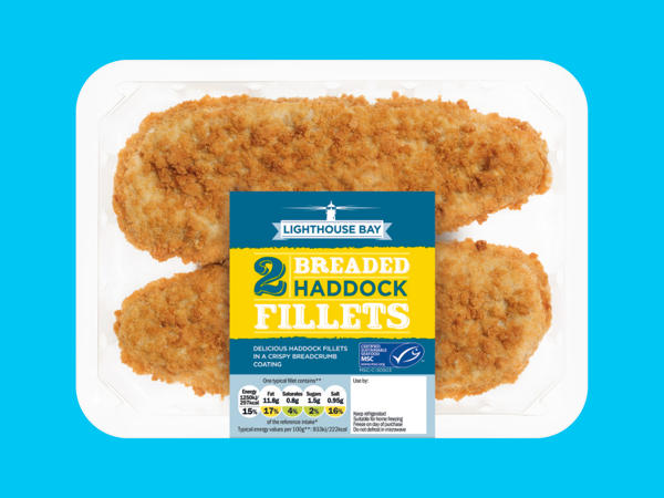 Lightouse Bay 2 Breaded MSC Haddock Fillets