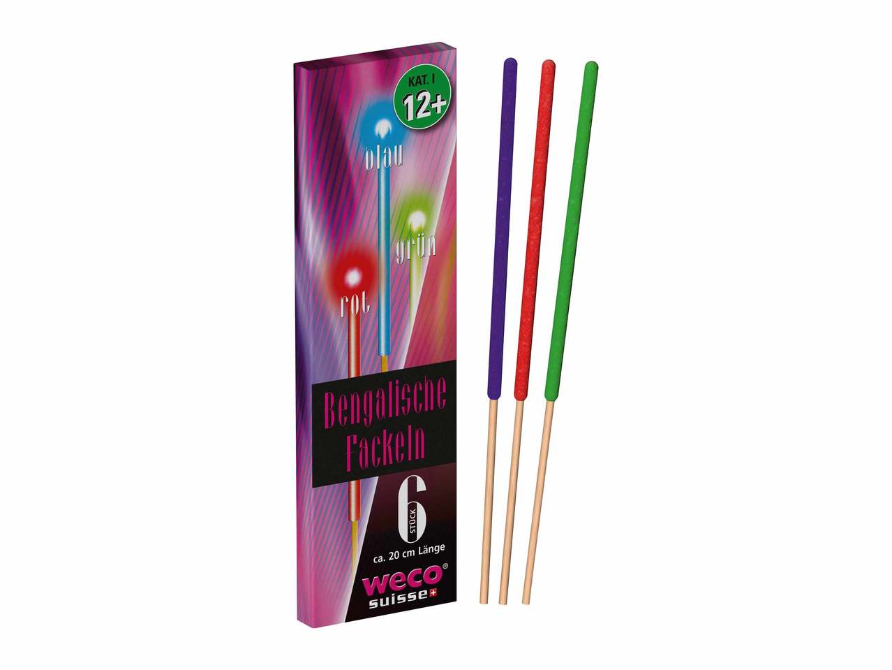 Feux de Bengale, lot de 6