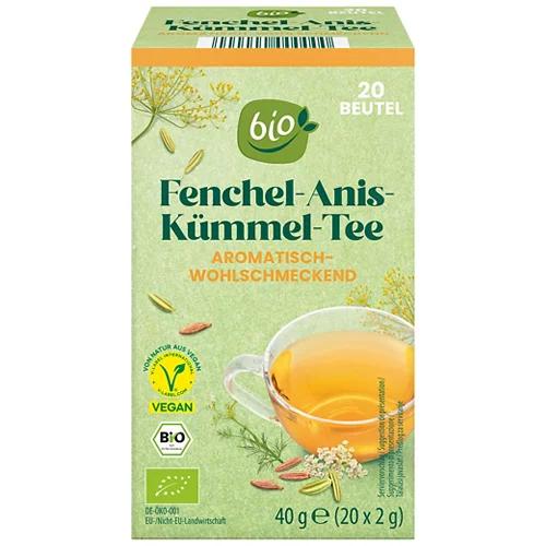 BIO BIO Klassik Kräutertee, Fenchel-Anis-Kreuz-kümmel