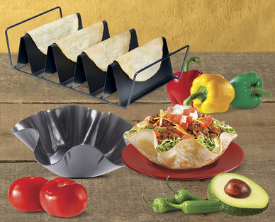 Crofton Nonstick Taco Rack or Tortilla Pan Set