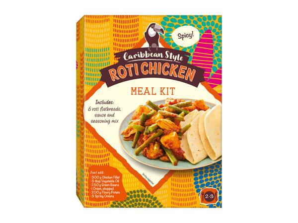 Caribbean Style Roti Chicken Meal Kit
