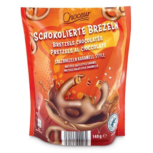 CHOCEUR Schokolierte Brezel, Karamell