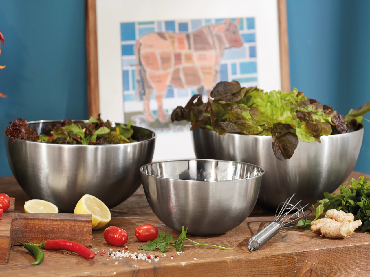 Ernesto Stainless Steel Bowl Set 1