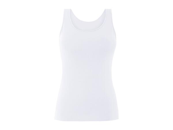 Esmara Ladies' Black & White Vest Tops - 3 Pack