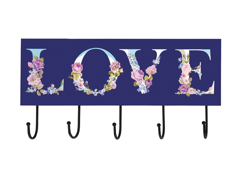 Wooden Sticker or Vintage Sticker with Hooks