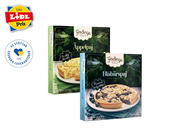 Frödinge äppelpaj/ blåbärspaj