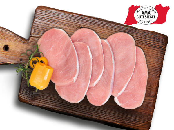 Frische Karree-Steaks extra dünn