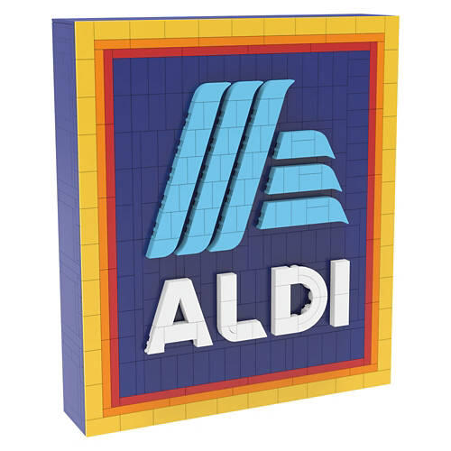 Large ALDI Bricks Logo, 824 pcs