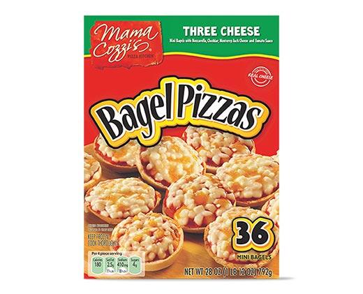 Mama Cozzi's Pizza Kitchen 
 Three Cheese Mini Pizza Bagels