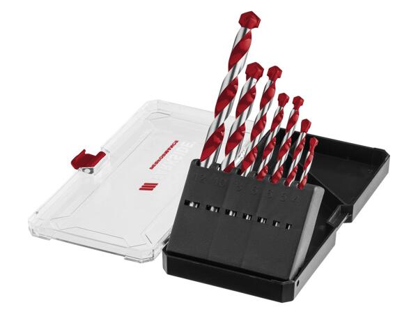 Drill bit set, 6 or 7 pieces