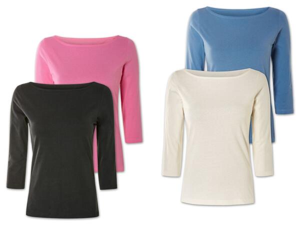 Damen Langarmshirt, 2 Stück