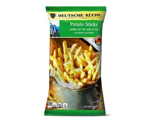 Deutsche Küche 
 Potato Sticks Herbs of the Alps or Hash Brown Style