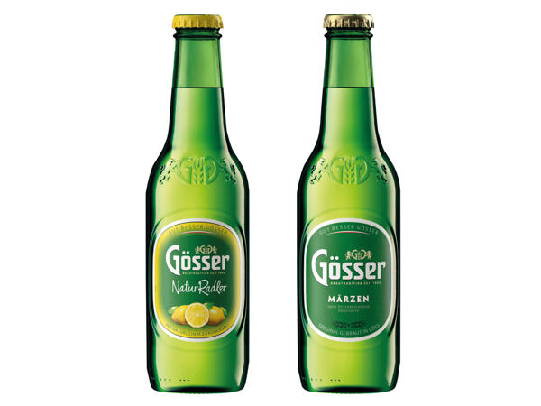 Gösser Märzen oder Natur Ralder Zitrone