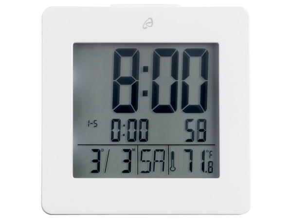 LCD Radio-Controlled Alarm Clock