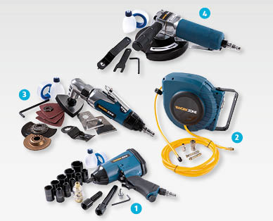 Lot d'accessoires à pression d'air WORKZONE(R)