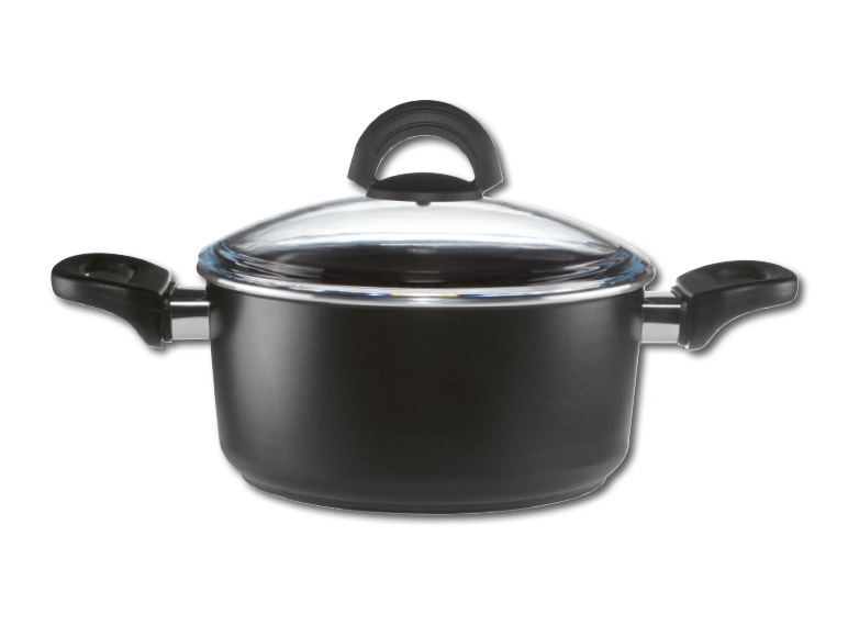 Ernesto(R) 20cm Cast Aluminium Casserole Pot with Glass Lid