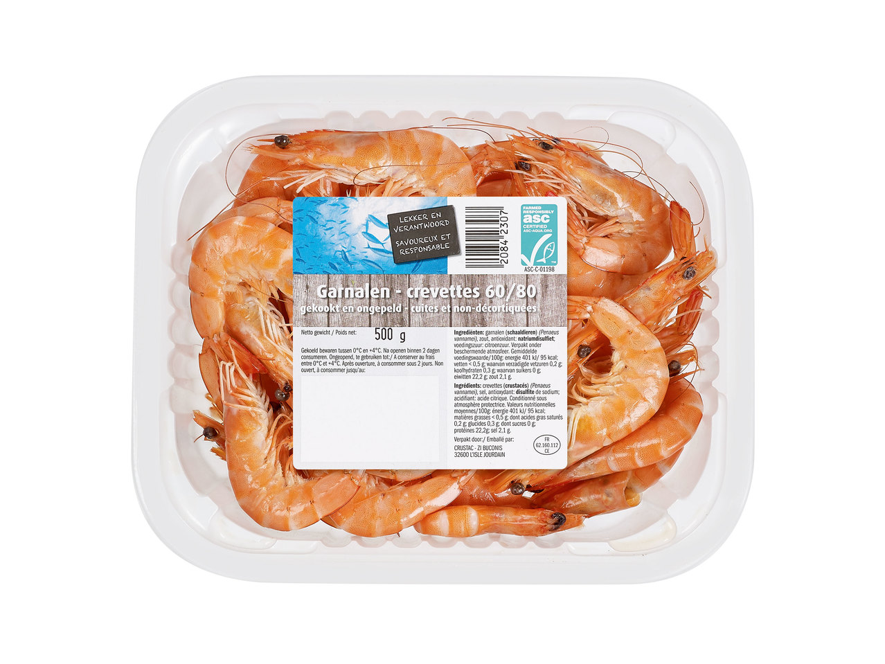 Crevettes cuites