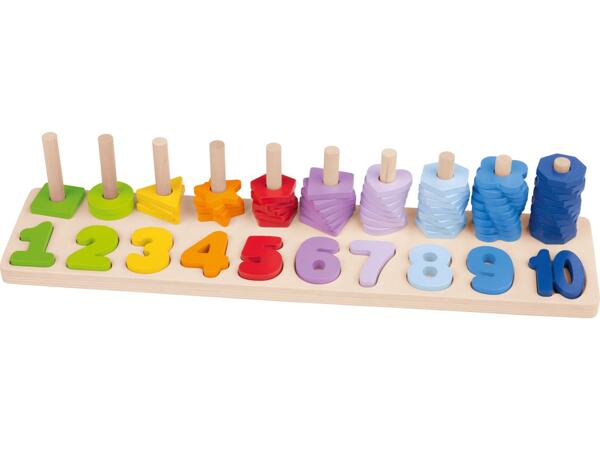 Stack and Count Toy, Teaching Clock or Table Top Easel