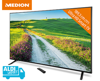 MEDION(R) 189,3 cm (75") Ultra HD Smart-TV MEDION(R) LIFE(R) X181751