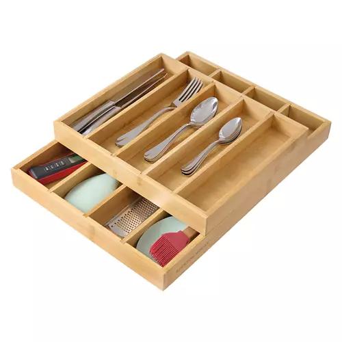 Utensil Tray Organizer, Beige