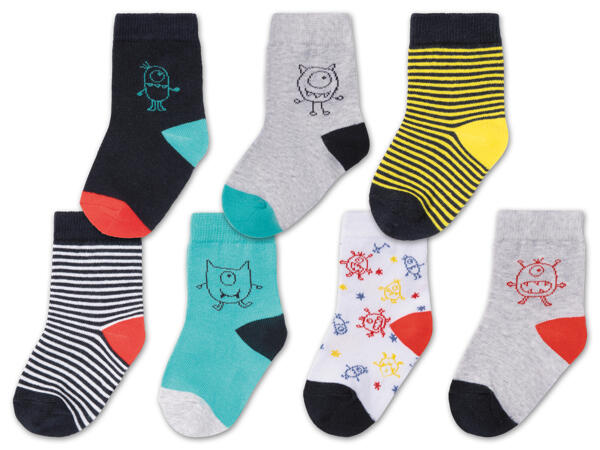 Kleinkinder Socken, 7 Paar