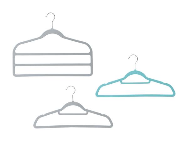Cintres à pantalon, set de 2/​cintres à vêtements, set de 10