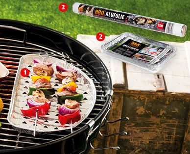 Vaschette/Carta stagnola per barbecue BBQ