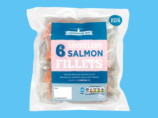 Lighthouse Bay Family Pack 6 Salmon Fillets