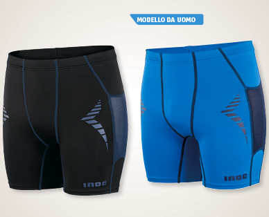 Compression shorts da donna/uomo INOC