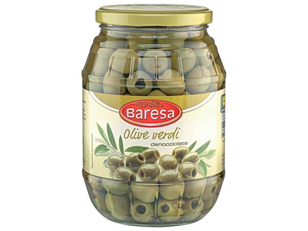 Green Pitted Olives