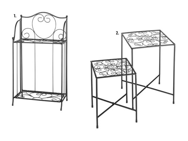 Étagère/​set de tabourets à plantes (valable uniquement en Suisse romande)