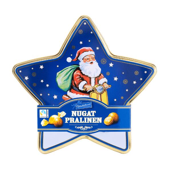 Metalstjerne med fyldte chokolader