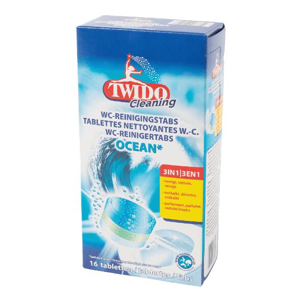 TWIDO CLEANING(R) 				Tablettes nettoyantes pour W.-C., 16 pcs