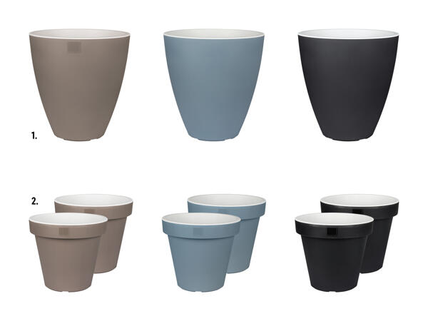 Vase/pots de fleurs, lot de 2