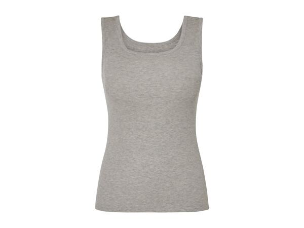 Esmara Ladies' Vest - 2 Pack - Grey