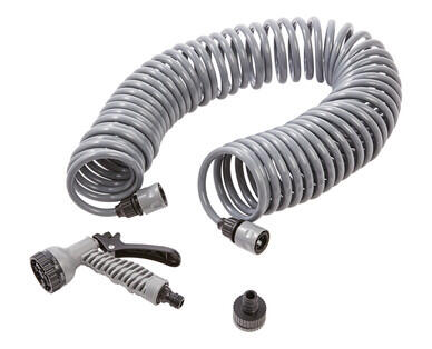Coiled Garden Hose Set 15m