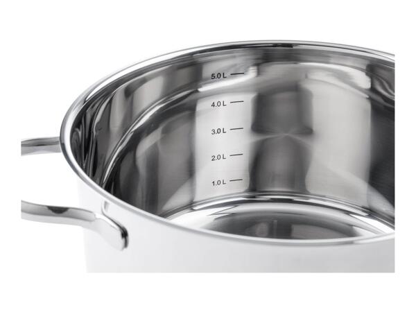 Livarno Home Stainless Steel Stockpot Set - 3-Piece Set