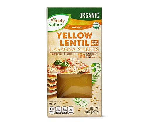 Simply Nature 
 Green or Yellow Lentil Lasagna Sheets