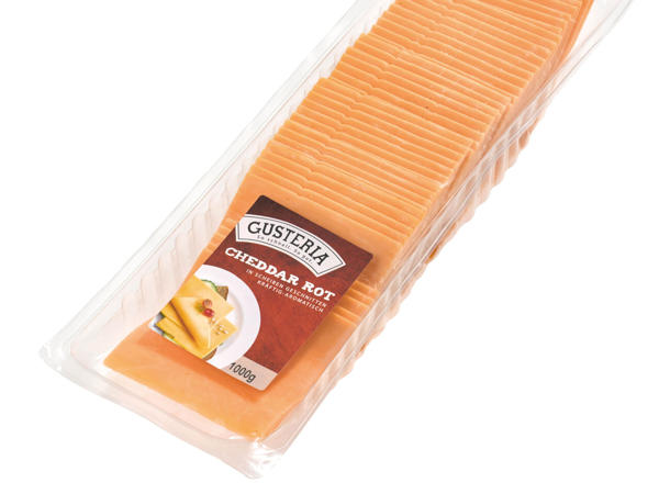 GUSTERIA Cheddar Scheiben rot 1 kg