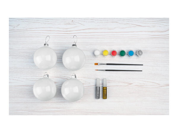 Crelando Paint Your Own Christmas Baubles Kit
