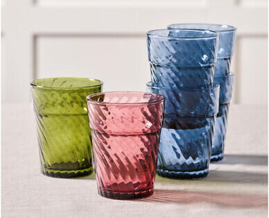 Glass Drinkware Assortment 4pk
