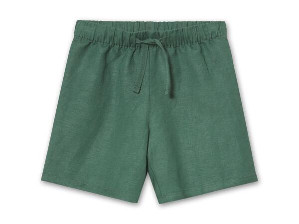 Kinder Leinen Shorts