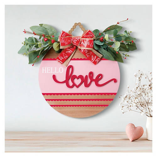 Valentine's Day Circle Sign - Hello Love