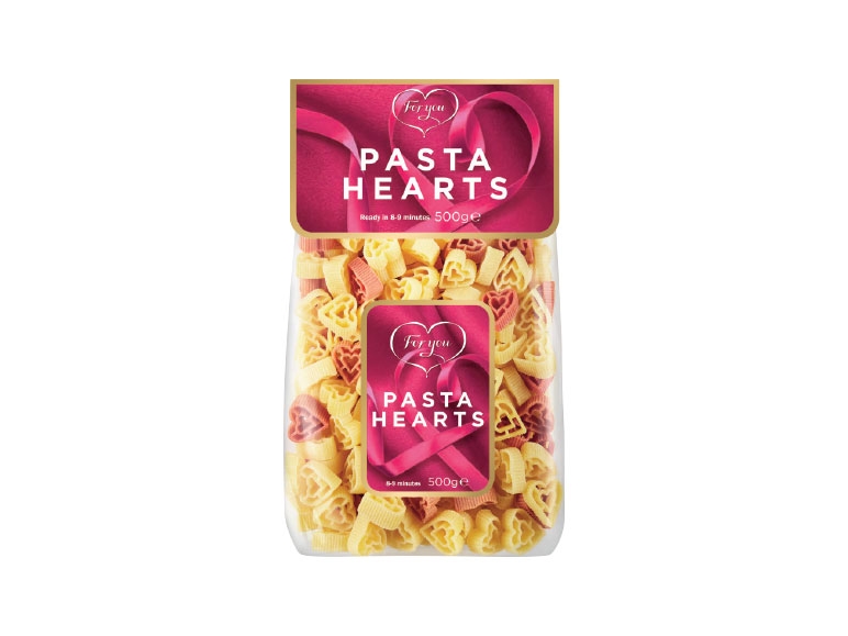 Pasta in hartvorm