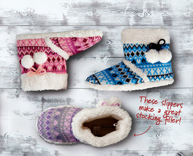 Ladies' Boot Slippers
