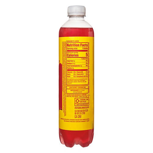 Zero Sugar Starburst Cherry Flavored Sparkling Water, 17 fl oz