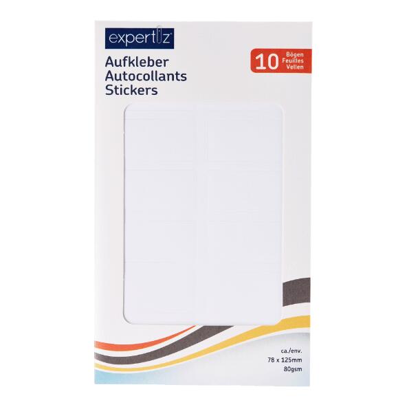 EXPERTIZ(R) 				Aufkleber, 10 Blatt